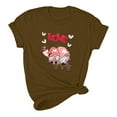 thumbnail image 4 of Meichang Hauts de Vacances pour Femmes T-Shirt de la Saint-Valentin Mignon Cœur Graphique T-Shirts Mignons Hauts de Vacances T-Shirts Manches Courtes Col Rond Mode 2025, 4 of 5