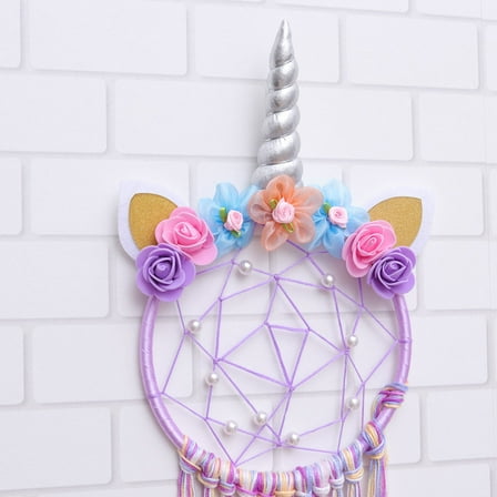 GOOHOCHY 1Pcs Dream Catcher Hanging Pendant For Girls Bedroom Wall Decor 80x18x1cm Purple