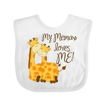 Inktastic My Memaw Loves Me Boys or Girls Baby Bib