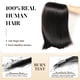thumbnail image 2 of Hair Bundles IQOMOQ Brazilian Ltraight 16A 26 cm, color negro natural, 2 of 6