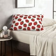 thumbnail image 6 of Pofeuu Hand Drawn Strawberry Print Polyester Microfiber Plush Pillowcases, Super Soft and Cozy Pillow Case Covers with Envelop Closure（Pillow core not included）-20"x30", 6 of 6