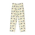 thumbnail image 6 of Uemuo Dachshund Dog Puppy Pattern Men's Wide Leg Palazzo Lounge Pants with Pockets Light Weight Loose Comfy Casual Pajama Pants-Small, 6 of 9