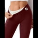 thumbnail image 1 of Leggings de Cintura Alta y Gruesos para Mujer: Pantalones de Yoga, Ciclismo y Entrenamiento con Control de Abdomen Sin Transparencias. Rojo Vino S, 1 of 3