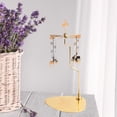 thumbnail image 3 of simhoa Golden Candle Holder Rotating Votive Candle Holder Storage Tray Plate, Home Snow Deer, 3 of 8