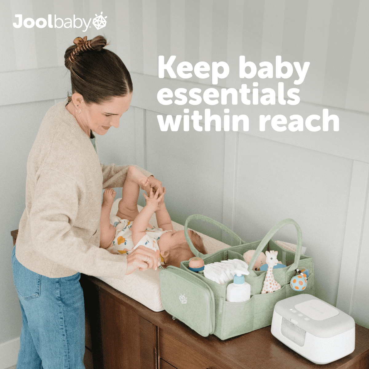 Jool Baby Tag-Along Diaper Caddy Organizer