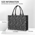 thumbnail image 3 of Large Capacity Tote Bag,Black White Gothic Dreamcatcher Owl Skull Pattern Handbag Fashion Luxury Tote Bag,15.7"x13"x 5.1" Inches,Laptop Compatible, 3 of 6