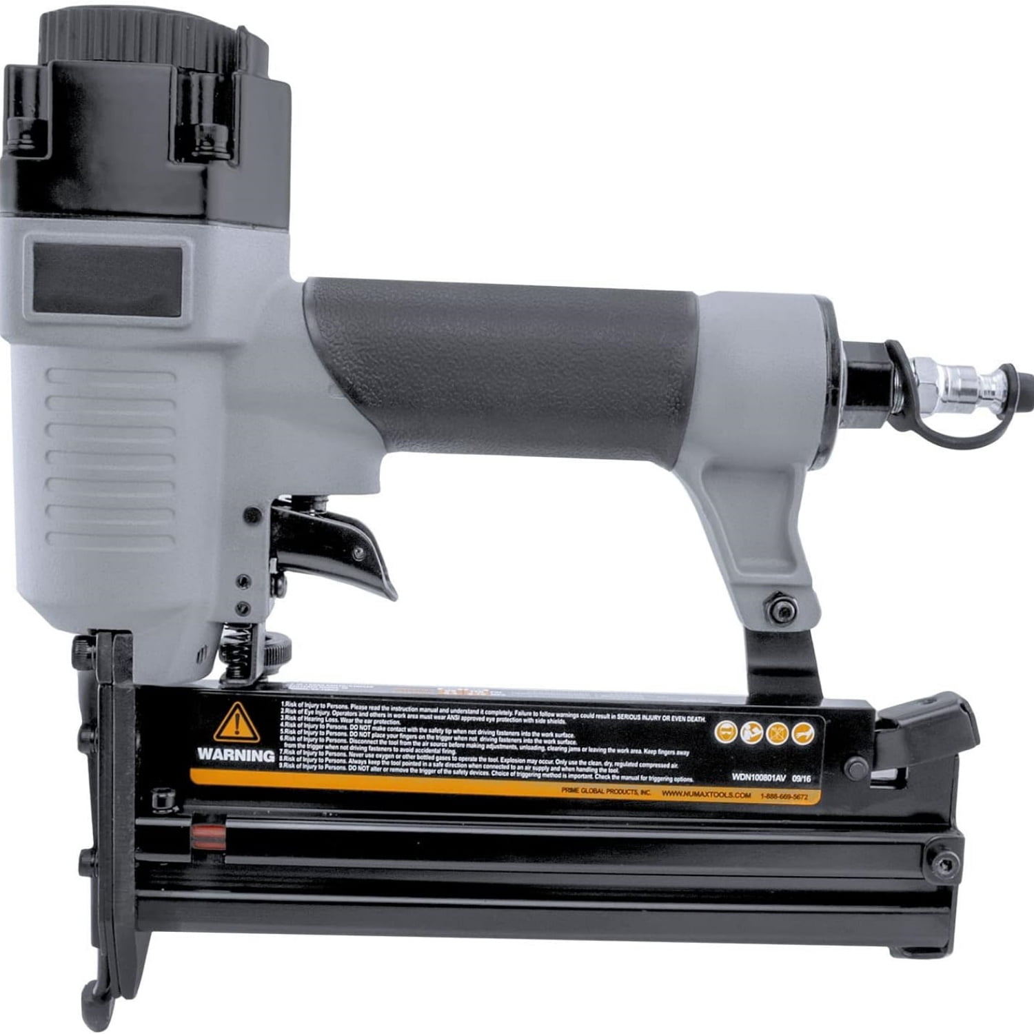 Pneumatic 2-in-1 18-Gauge Brad Nailer/Stapler with Fasteners