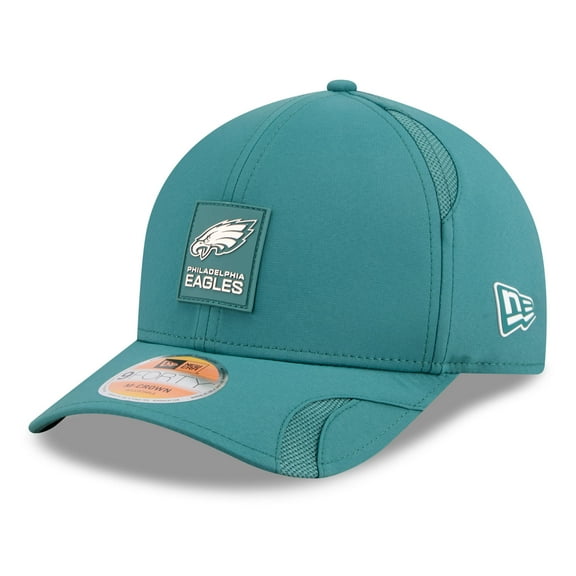 Youth New Era Midnight Green Philadelphia Eagles 2025 Sideline  M-Crown 9FORTY Adjustable Hat