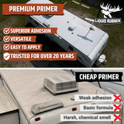 Liquid Rubber EPDM and TPO Primer, Rubber RV Roofing Coating, 1 Quart, 62 Sq ft Coverage