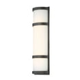 thumbnail image 3 of WAC Lighting Latitude 10" 1-Light Aluminum Indoor & Outdoor Wall Light in Black, 3 of 5