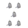 thumbnail image 2 of pitrice Velvet Backpack Solid Color Polyester Lining Easy Matching for Zipper Student Girls University Schoolbag Birthday Gift Grey 5Set, 2 of 6