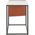 thumbnail image 5 of SAFAVIEH Eugenia Modern Style Side Table, White/Brown/Black (22 in. W x 13.8 in. D x 19.7 in. H), 5 of 12