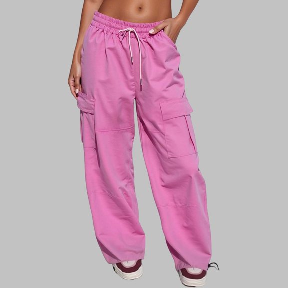 Cargo Pants Women High Waisted Hiking Pants Women Lightweight Relaxed Fit Pants Trendy Clothes