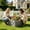 Grey/6.88" × 17.71"/4 Pcs, variant on Imitation Brick Garden Edging Fence,Weather Resistant Plastic Landscape Border,DIY Splicable Lawn Edging for Flower Beds,Vegetable Gardens,Tree Pools,Pathways,Outdoor Yard Decor
