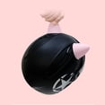thumbnail image 4 of Accesorio de adorno de orejas de gato para casco autoadhesivo de 2 uds para motocicleta negro, 4 of 5