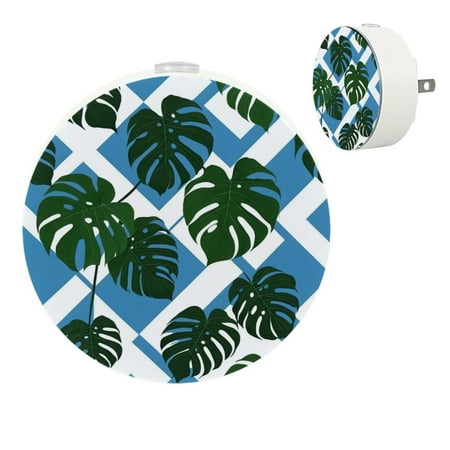 

YZUOUZY Bedside Lamps Lamps for Bedroom Small Bedside Lamps Set of 2 Tropical Monstera Leaves