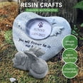 thumbnail image 6 of Dog Angel Pet Memorial Tombstone Marking Carved Statue, Resin, Stone, 6 of 10