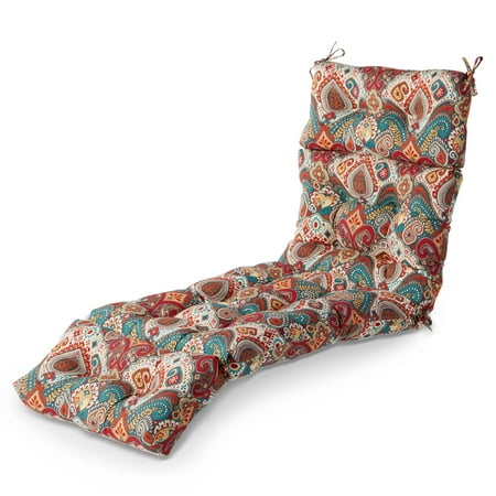 Greendale Home Fashions Outdoor Chaise Lounge Chair Cushion, Asbury Park