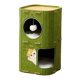 thumbnail image 3 of Casa para gatos con 2 almohadillas, 2 niveles, de fieltro, accesorio para mascotas, juego, previene daños en los muebles. Verde, 3 of 8