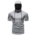 thumbnail image 1 of pstuiky Mangas cortas para hombre, Camiseta de manga corta con cuello redondo y estampado liso para hombre camisas casuales para hombre l, 1 of 8