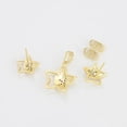 thumbnail image 4 of Set Collar y Aretes Estrella Swarovski Dama Oro 14K Laminado dorado Unitalla, 4 of 11