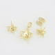 thumbnail image 4 of Set Collar y Aretes Estrella Swarovski Dama Oro 14K Laminado dorado Unitalla, 4 of 11