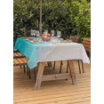 thumbnail image 3 of Outdoor Tablecloth with Umbrella Hole for Patio/Picnic/Party/Camping, Teal Beach Coastal Waterproof Table Cloth Rectangle Table Cover Washable, Summer Nautical Ocean Seaside (60"x 84"), 3 of 8