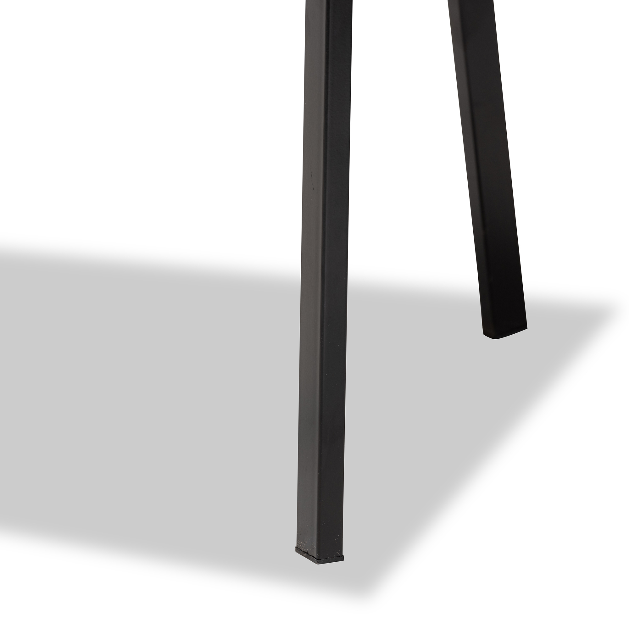 Baxton Studio Elida Modern and Contemporary Walnut Brown Finished Wood and Black Metal 5-Piece Dining Set