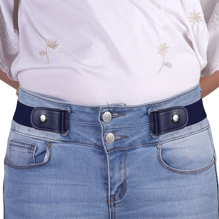Falari No-Buckle Stretch Belt, Navy, Medium (20-33 inches) photo 4