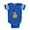 Royal Blue, variant on CafePress - PD Moreno's Halloween Puppy - Cute Infant Baby Football Bodysuit