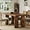 Rustic, variant on 71" Large Dining Table, Rustic Farmhouse Dinner Table for 6 to 8 People, Rectangular Thick Kitchen Table with Heavy Duty Legs for Dining Room (Rustic Gray)