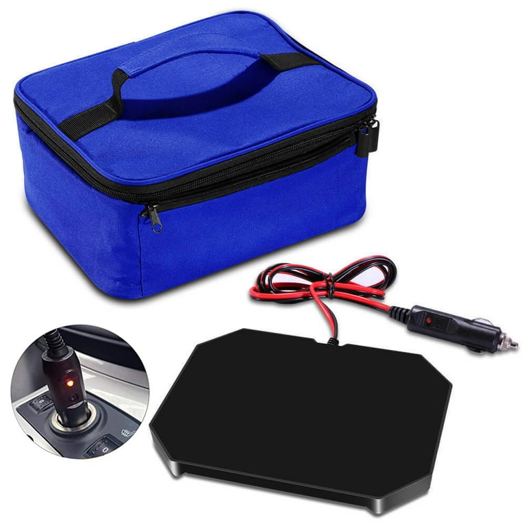 Portable Oven, 12V, 24V, 110V Car Food Warmer, Portable Mini Oven, Personal Microwave, Heated Lunch Box for Cooking and Reheating Food in  Car, Truck, Travel, Camping, Work, Home