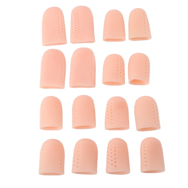 8 pares de protectores para el dedo gordo del pie que protegen las uñas encarnadas y alivian el dolor por fricción y callos en los dedos.