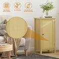thumbnail image 7 of Ataujin 16 Inch Bedside Table with Drawer, Elegant Farmhouse Nightstand with Rattan Door, Natural End Table, Multi-Functional Storage Cabinet Easy Assembly, Thickened MDF & Solid Wood Legs, 7 of 7