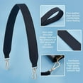thumbnail image 5 of Short Bag Strap 24.6 Inch Black Leather Bag Strap 1.5 Inch Wide Bag Strap Replacement Purse Strap Handbag Strap for Women Men DIY Underarm Bag Shoulder Bag Handbag Golden Hardware, 5 of 8