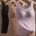 thumbnail image 6 of Mepaouo Thermal Fleece Tank Top for Women Sleeveless Neck Winter Vest Underwear Tops Warm Cami(Black,L), 6 of 6