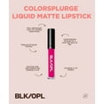 thumbnail image 6 of BLK/OPL Colorsplurge Liquid Matte Lipstick, Highly Pigmented, Fade Proof, Berry Red, 0.21 oz, 6 of 10