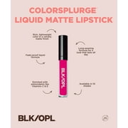 BLK/OPL Colorsplurge Liquid Matte Lipstick, Highly Pigmented, Fade Proof, Shade: Not Tonight, 0.21 oz