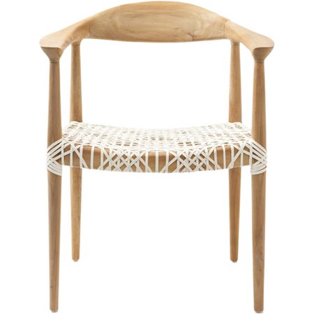 Safavieh Bandelier Arm Chair, Light Oak - Walmart.com