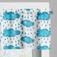 thumbnail image 3 of Ambesonne Blue and White Window Valance, Raining Clouds, 54" X 12", Blue and White, 3 of 5
