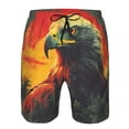 thumbnail image 3 of Balery Hawaiian Style Bald Eagle Traje de Baño Estilo Hawaiano para Hombre, Shorts de Secado Rápido con Bolsillos-Large, 3 of 6