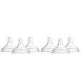 thumbnail image 1 of Dr. Brown's Natural Flow Options+ Wide-Neck Bottle Nipple, Level 2, 3m+, 6 Pack, 1 of 9
