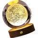 thumbnail image 2 of 3D Crystal Ball Night Light (Moon) with Wooden Base, 2 of 5