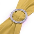 thumbnail image 5 of MDS Pack of 50 Spandex Chair Sashes Bow Ties With Buckle for Wedding - Gold, 5 of 8