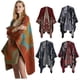 thumbnail image 2 of Nueva Moda Invierno Cálido Ponchos A Cuadros Capas Para Mujeres Chales Gruesos Envolturas Simulación Cachemira Acolchado Siesta Manta Inevent AP007116-09, 2 of 2