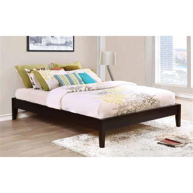 Stonecroft Furniture Lit Plateforme Grand Hazel Drive, Cappuccino