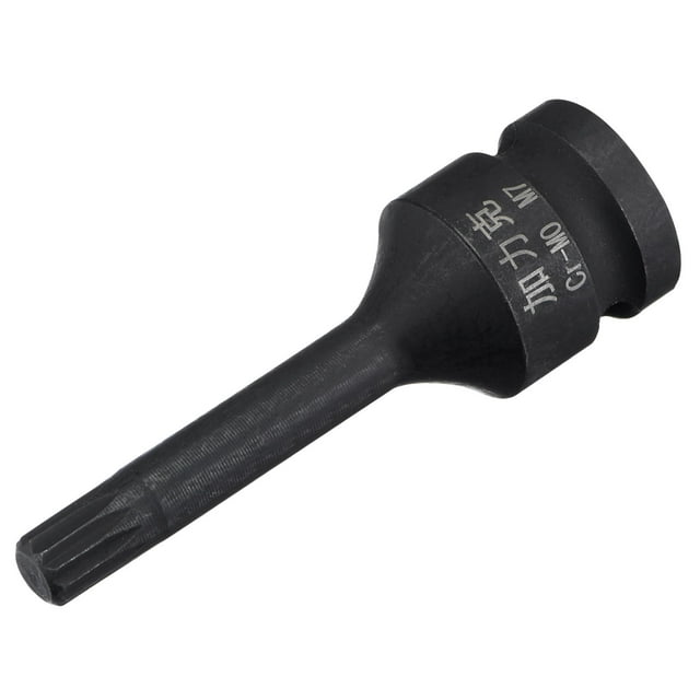 Unique Bargains M7 Impact Spline Bit Socket, 3/8' Square Drive 60mm Length CR-MO Metric Sizes