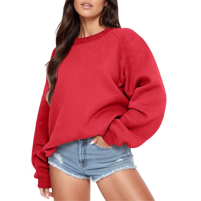 WZXFASHION Chandail à Capuche à Manches Longues Col Rond Imprimé Lettre Mode pour Femmes Chandail-Over Économies de Printemps Liquidation Tricot