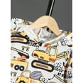 thumbnail image 5 of 3T Baby Boys Clothes Baby Boys 2PCS Hoodie Outfits Set Cars Print 3T Boys Long Sleeve Top Pants Set Black, 5 of 7
