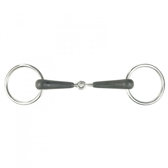 Horze Rubber Loose Ring Snaffle Bit